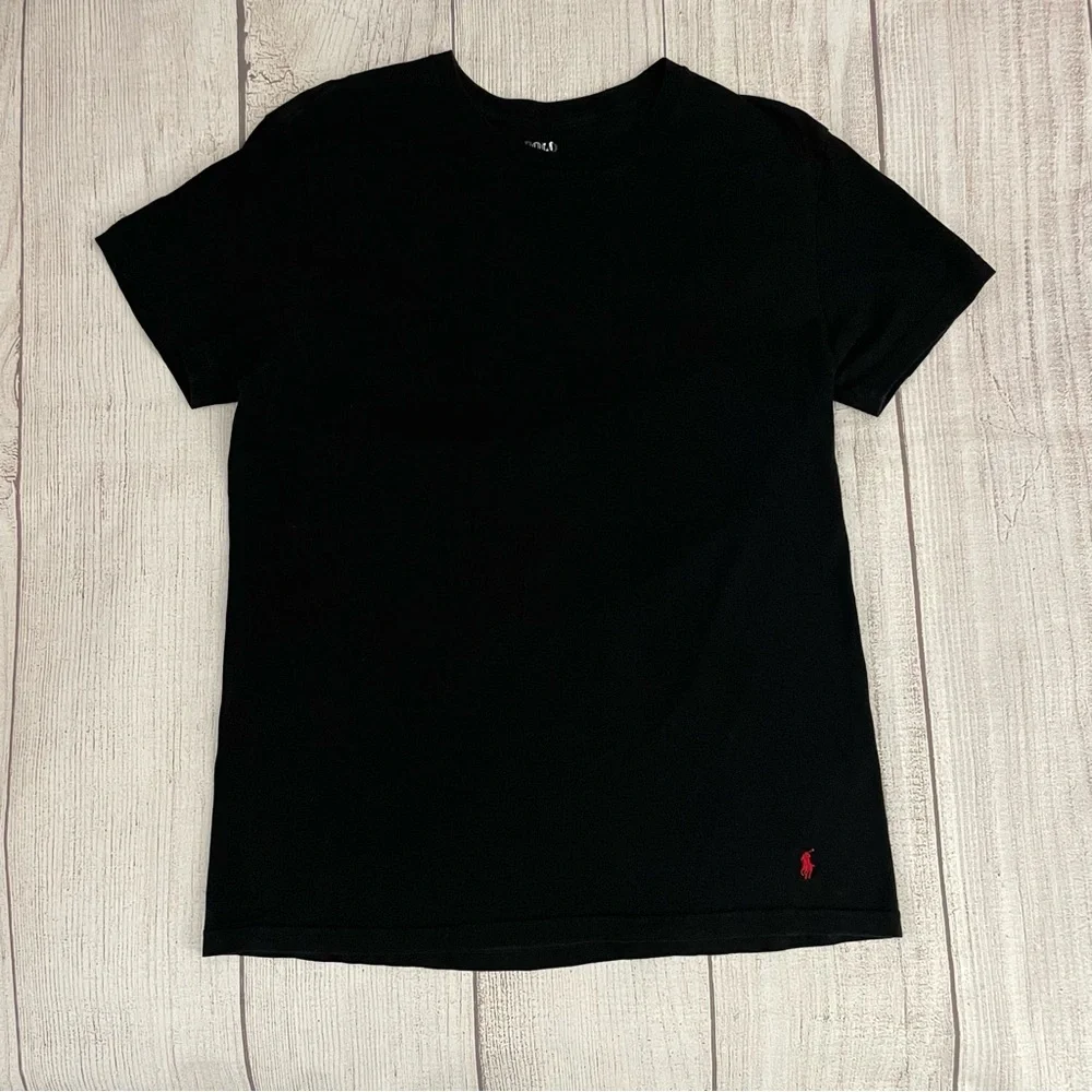 POLO by RALPH LAUREN Men’s Black Short Sleeve Crewneck T-Shirt Size Medium